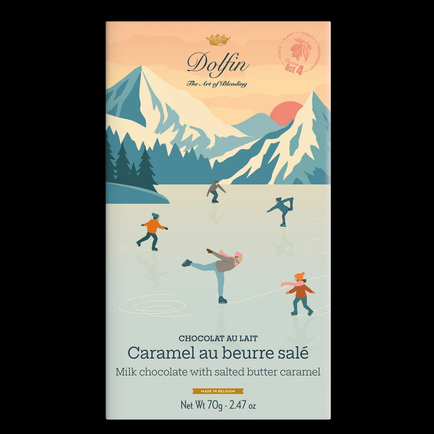 Vollmilchschokolade mit gesalzenem Butterkaramell