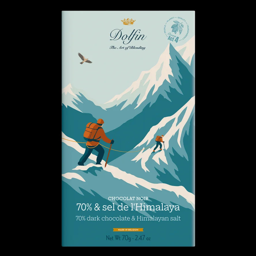 Zartbitterschokolade mit Himalayasalz